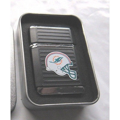NFL Miami Dolphins Refillable Butane Lighter w/Gift Box by FSO