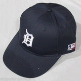 MLB Detroit Tigers Adult Cap Flat Brim Raised Replica Cotton Twill Hat Home