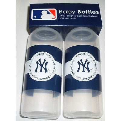 MLB New York Yankees 9 fl oz Baby Bottle 2 Pack by baby fanatic