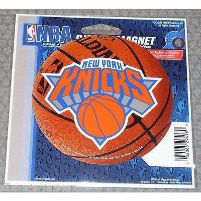 NBA New York Knicks Logo on Basketball 4 inch Auto Magnet by WinCraft
