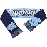 NCAA 2015 Reversible Split Logo Scarf UNC North Carolina 64" by 7" FOCO