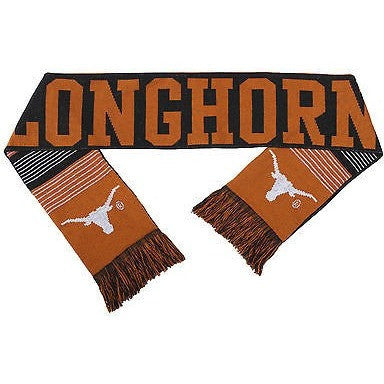 NCAA 2015 Reversible Split Logo Scarf Texas Longhorns 64" by 7" FOCO