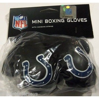 NFL Indianapolis Colts 4 Inch Rear View Mirror Mini Boxing Gloves