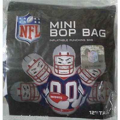 NFL New England Patriots 12 Inch Mini Bop Bag by Fremont Die