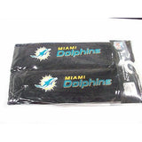NFL Miami Dolphins Velour Seat Belt Pads 2 Pack by Fremont Die