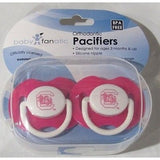 NCAA South Carolina Gamecocks Pink Pacifiers Set of 2 w/ Solid Shield in Case