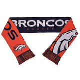 NFL 2015 Reversible Split Logo Scarf Denver Broncos 64" by 7" FOCO