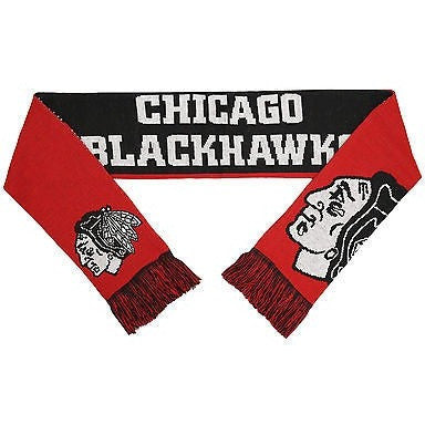 NHL Chicago Blackhawks 2015 Split Logo Reversible Scarf 64" by 7" by FOCO