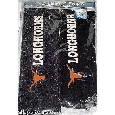 NCAA Texas Longhorns Velour Seat Belt Pads 2 Pack by Fremont Die