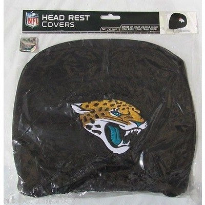NFL Jacksonville Jaguars Headrest Cover Embroidered Logo Set of 2 by Team ProMark