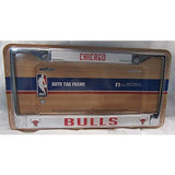 NBA Chicago Bulls Chrome License Plate Frame Thin Letters
