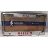 NBA Chicago Bulls Chrome License Plate Frame Thin Letters