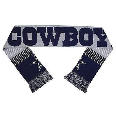 NFL 2015 Reversible Split Logo Scarf Dallas Cowboys 64" by 7" FOCO