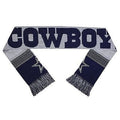 NFL 2015 Reversible Split Logo Scarf Dallas Cowboys 64" by 7" FOCO