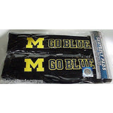 NCAA Michigan Wolverines Velour Seat Belt Pads 2 Pack by Fremont Die