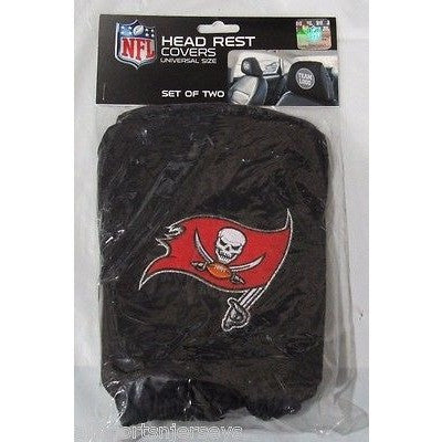 NFL Tampa Bay Buccaneers Headrest Cover Embroidered Logo Set of 2 by Team ProMark