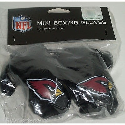 NFL Arizona Cardinals 4 Inch Rear View Mirror Mini Boxing Gloves