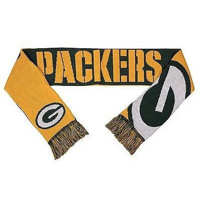NFL Green Bay Packers 2015 Split Logo Reversible Scarf 64" by 7" by FOCO