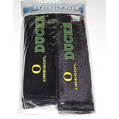 NCAA Oregon Ducks Velour Seat Belt Pads 2 Pack by Fremont Die