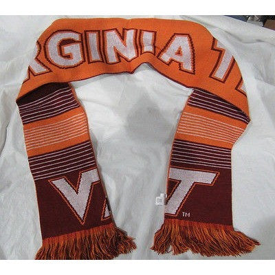 NCAA 2015 Reversible Split Logo Scarf Virginia Tech Hokies 64" by 7" FOCO