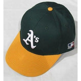 MLB Oakland Athletics A's Adult Cap Flat Brim Raised Replica Cotton Twill Hat