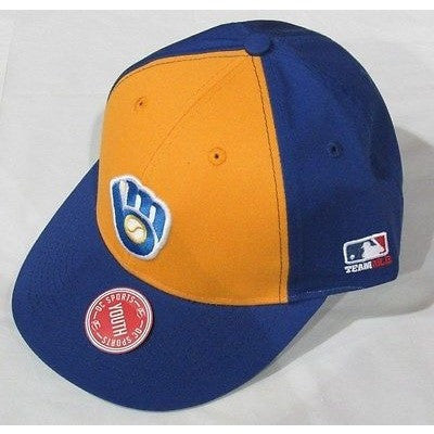 MLB Milwaukee Brewers Youth Cap Cooperstown Raised Replica Cotton Twill Hat