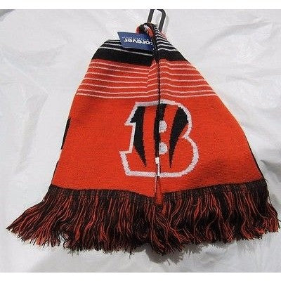 NFL 2015 Reversible Split Logo Scarf Cincinnati Bengals 64" by 7" FOCO