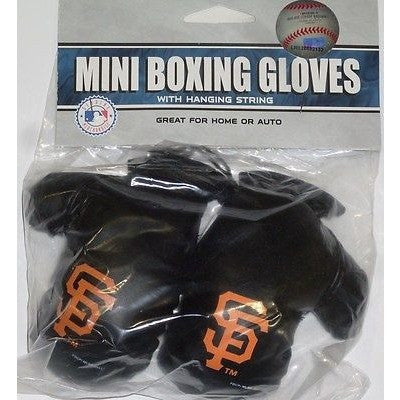 MLB San Francisco Giants 4 Inch Rear View Mirror Mini Boxing Gloves
