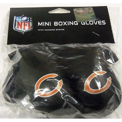NFL Chicago Bears 4 Inch Rear View Mirror Mini Boxing Gloves