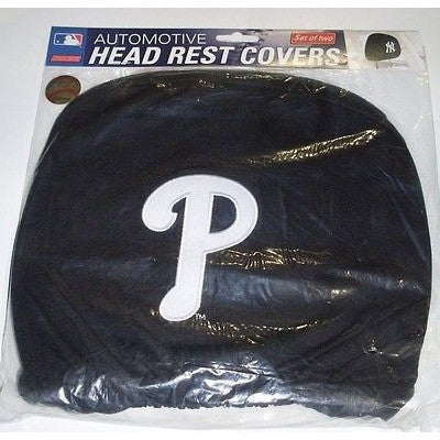 MLB Philadelphia Phillies  Headrest Cover Embroidered Logo Set of 2 by Team ProMark