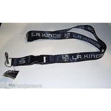 NHL Los Angeles Kings Black Lanyard Detachable Buckle 23" L 3/4" W by Aminco