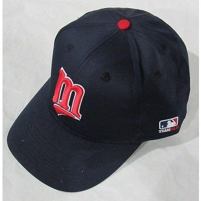 MLB Minnesota Twins Adult Cap Curved Brim Raised Replica Cotton Twill Hat Alt Navy