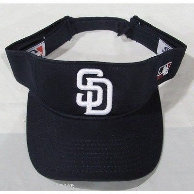 MLB San Diego Padres 1 Color Visor Cotton Twill Replica Adjustable Strap Adult