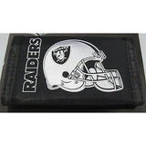 NFL Oakland Raiders Tri-fold Nylon Wallet with Printed Helmet