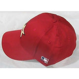 MLB Houston Astros Adult Cap Curved Brim Raised Replica Cotton Twill Hat Brick Red