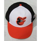 MLB Baltimore Orioles Adult Cap Flat Brim Raised Replica Cotton Twill Hat Home