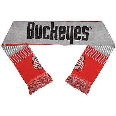 NCAA 2015 Reversible Split Logo Scarf Ohio State Buckeyes 64" by 7" FOCO