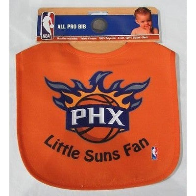 NBA Little Phoenix Suns Fan Infant Baby Bib All Orange Wincraft