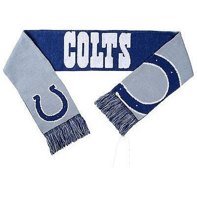 NFL Indianapolis Colts 2015 Split Logo Reversible Scarf 64" by 7" by FOCO