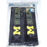 NCAA Michigan Wolverines Velour Seat Belt Pads 2 Pack by Fremont Die