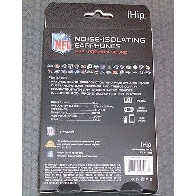 NFL iHip Team Logo Earphones Minnesota Vikings