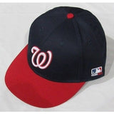 MLB Washington Nationals Adult Cap Flat Brim Raised Replica Cotton Twill Hat