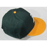 MLB Oakland Athletics A's Adult Cap Flat Brim Raised Replica Cotton Twill Hat