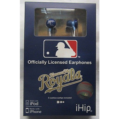 MLB Team Logo Earphones Kansas City Royals By iHip