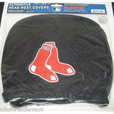 MLB Boston Red Sox Headrest Cover Embroidered Logo Set of 2 by Team ProMark