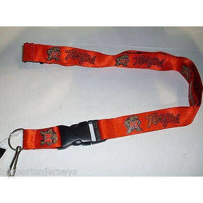 NCAA MARYLAND TERRAPINS - LOGO & "TERPS" on Red Lanyard Detachable Buckle 23" L 3/4" W by Aminco
