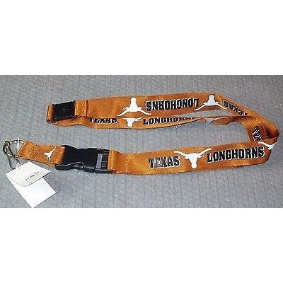 NCAA Texas Longhorns Orange Lanyard Detachable Buckle 23" L 3/4" W by Aminco