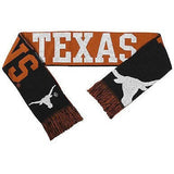 NCAA 2015 Reversible Split Logo Scarf Texas Longhorns 64" by 7" FOCO