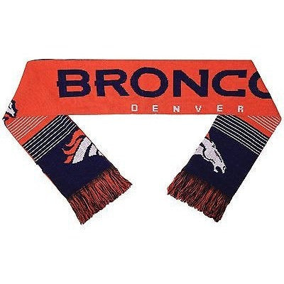 NFL 2015 Reversible Split Logo Scarf Denver Broncos 64" by 7" FOCO
