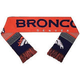 NFL 2015 Reversible Split Logo Scarf Denver Broncos 64" by 7" FOCO